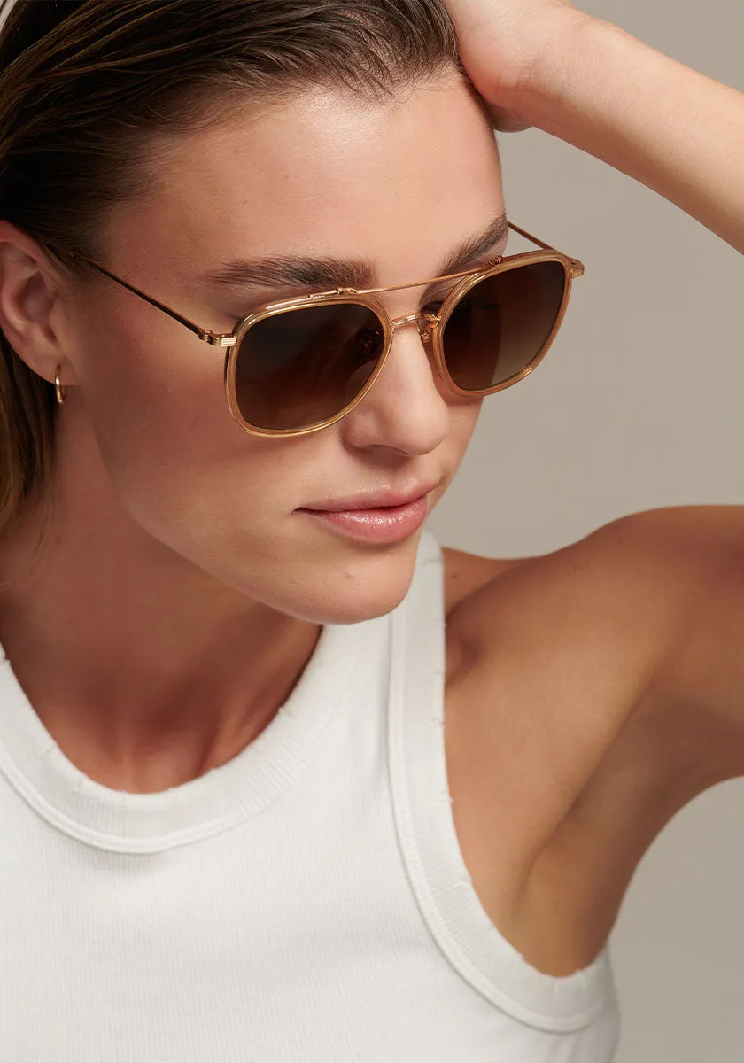 AUSTIN | 18K Titanium   Champagne Polarized