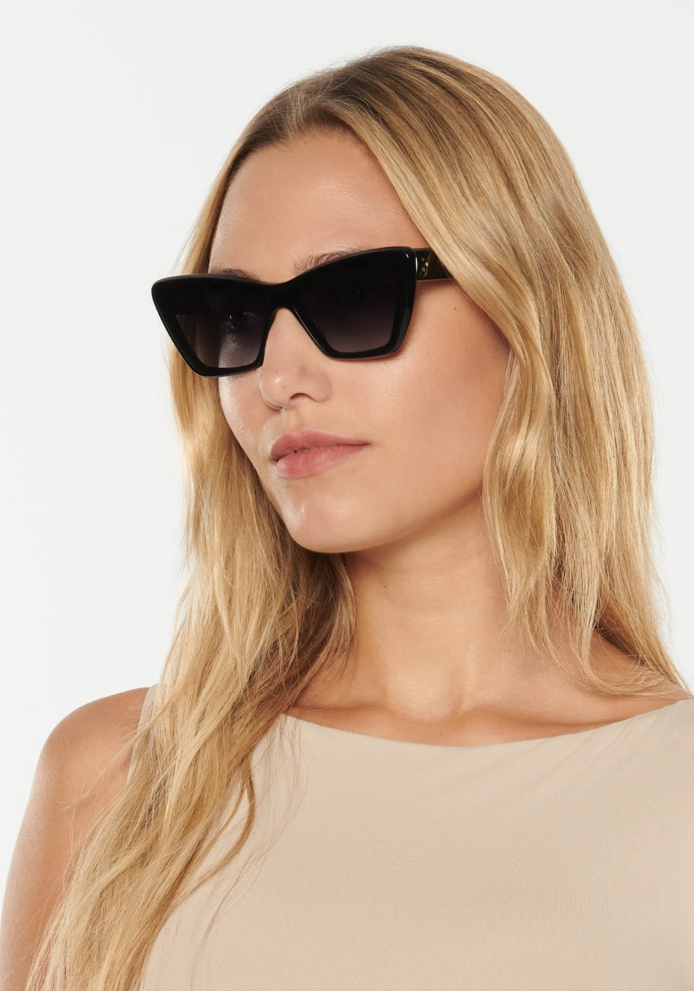 BRIGITTE NYLON | Black   Black and Crystal