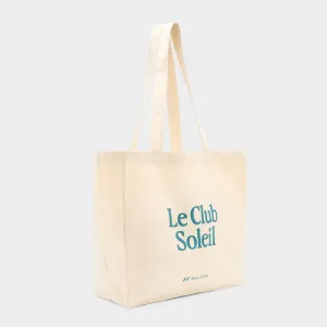CANVAS TOTE BAG | CREAM TEAL