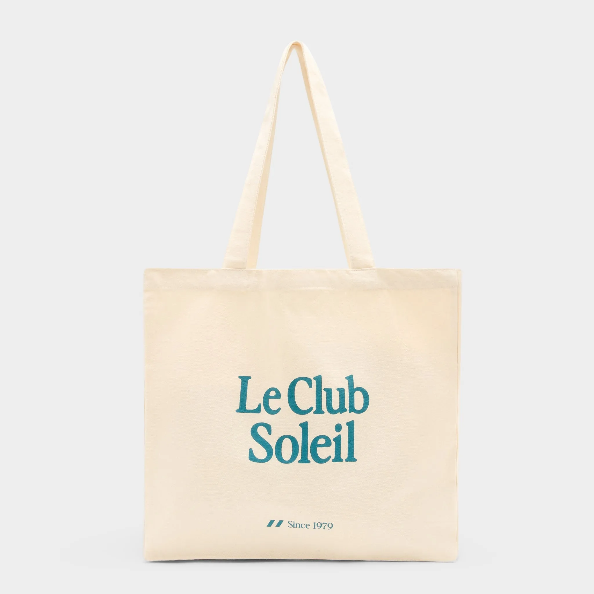 CANVAS TOTE BAG | CREAM TEAL