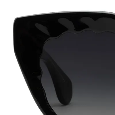 CHARLOTTE | Black   Black and Crystal