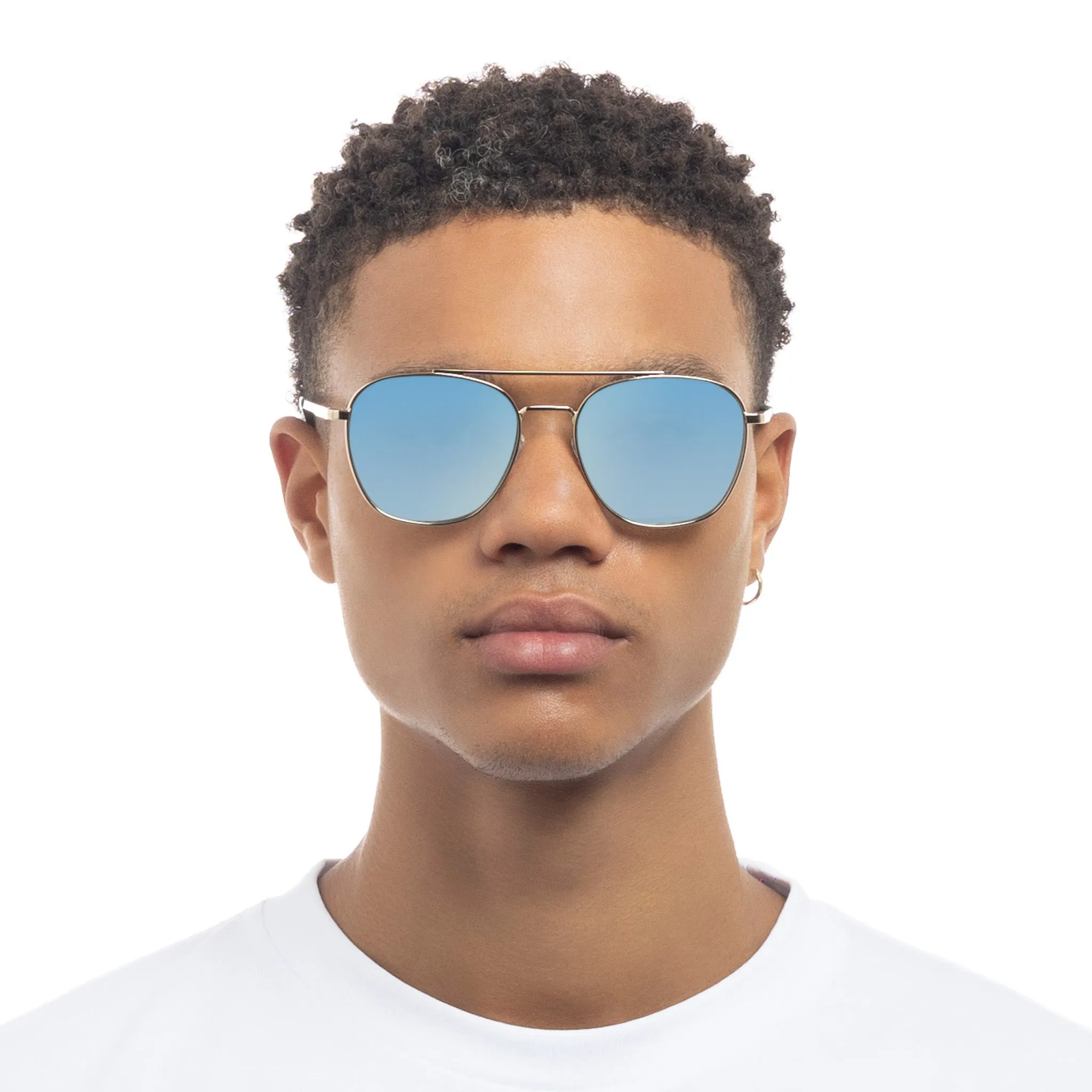 METAPHOR | GOLD BLUE SILVER MIRROR
