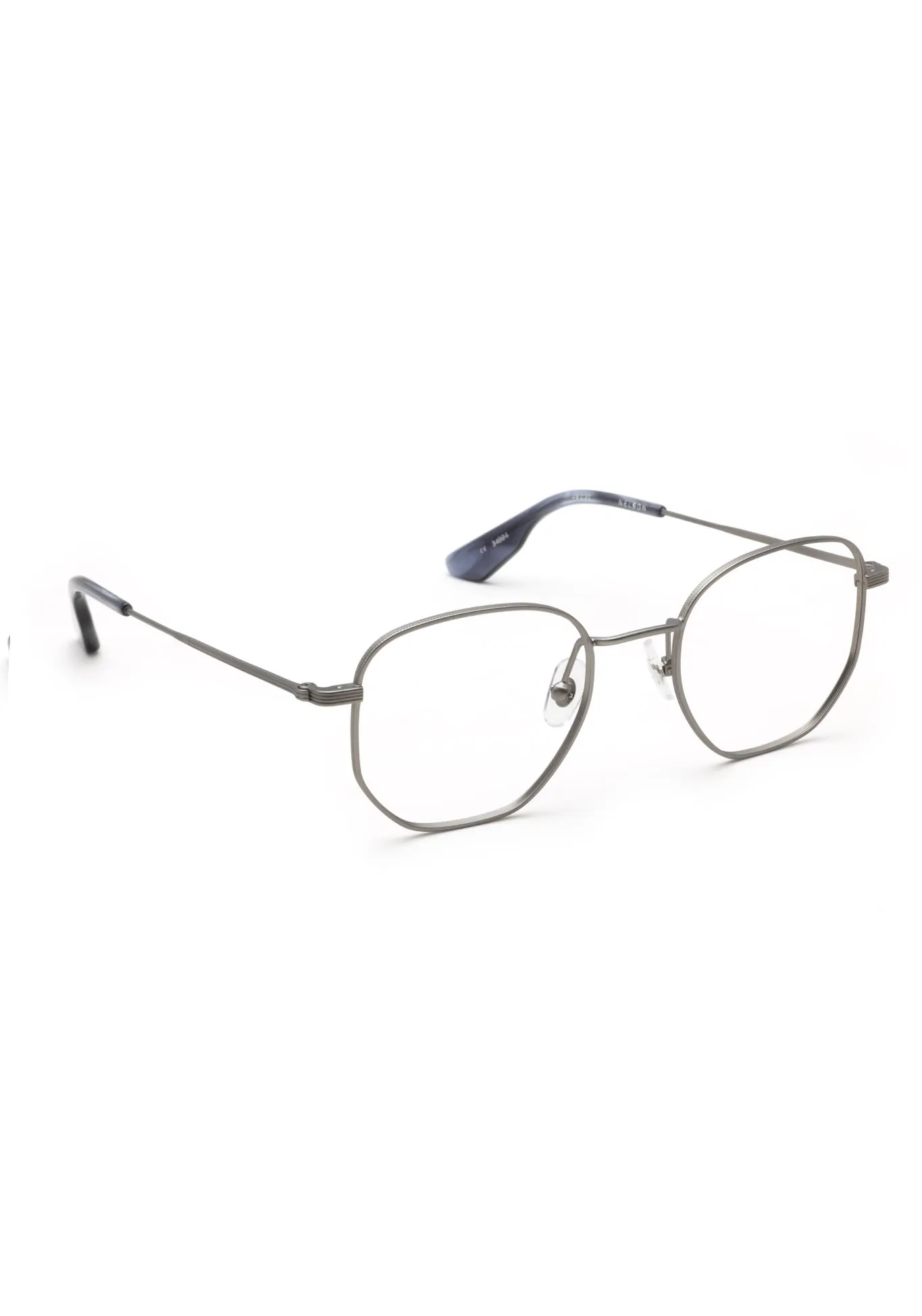 NELSON | Matte Raw Stainless Steel   Denim