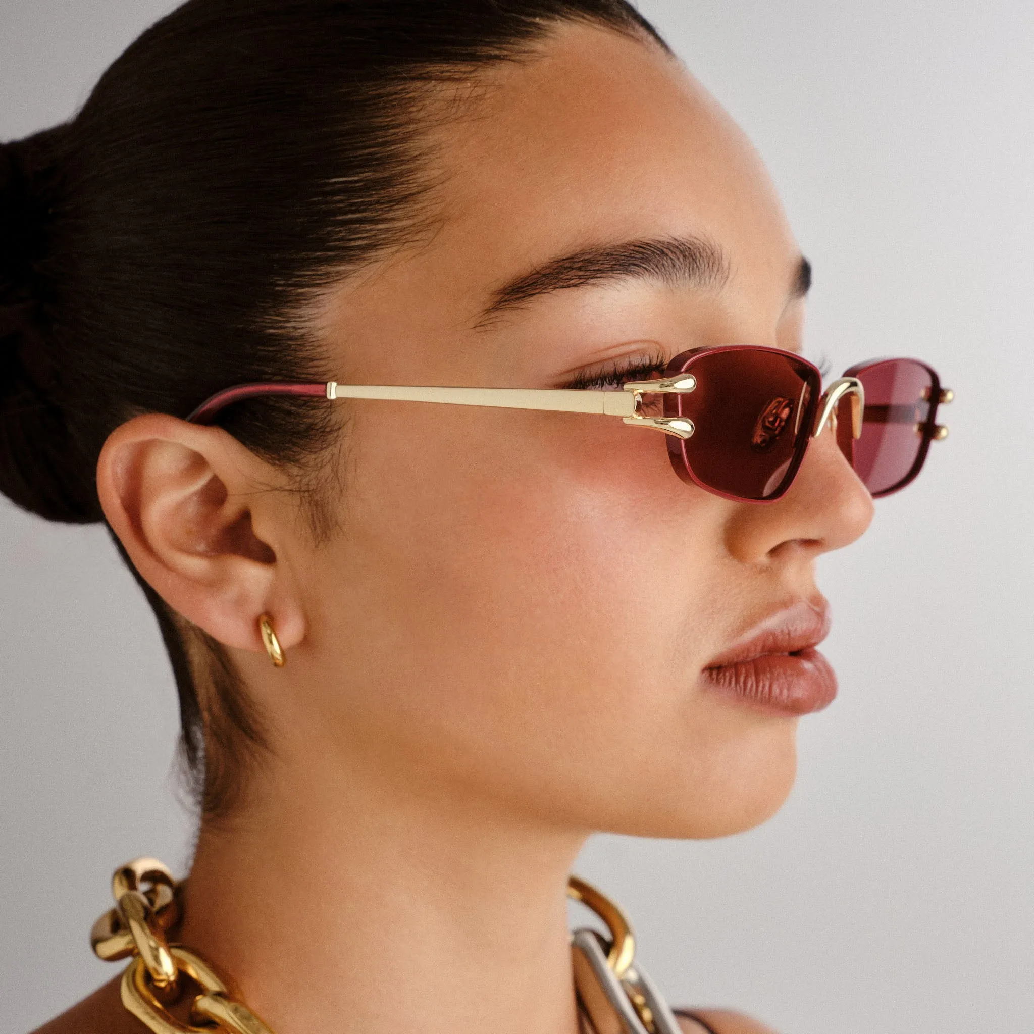 NUMERO CINCO | BRIGHT GOLD BURGUNDY