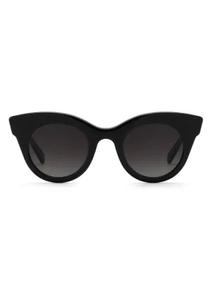 OLIVIA | Black   Black and Crystal