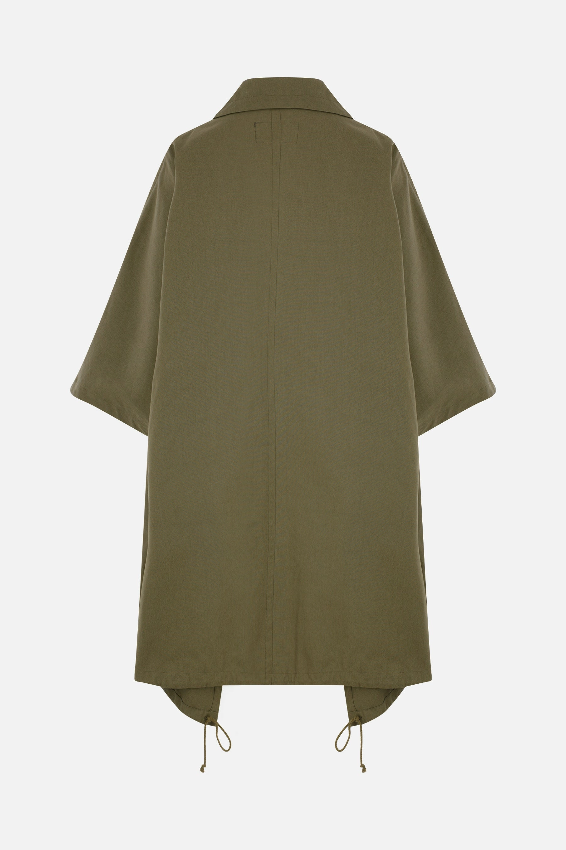 oversized canvas cape