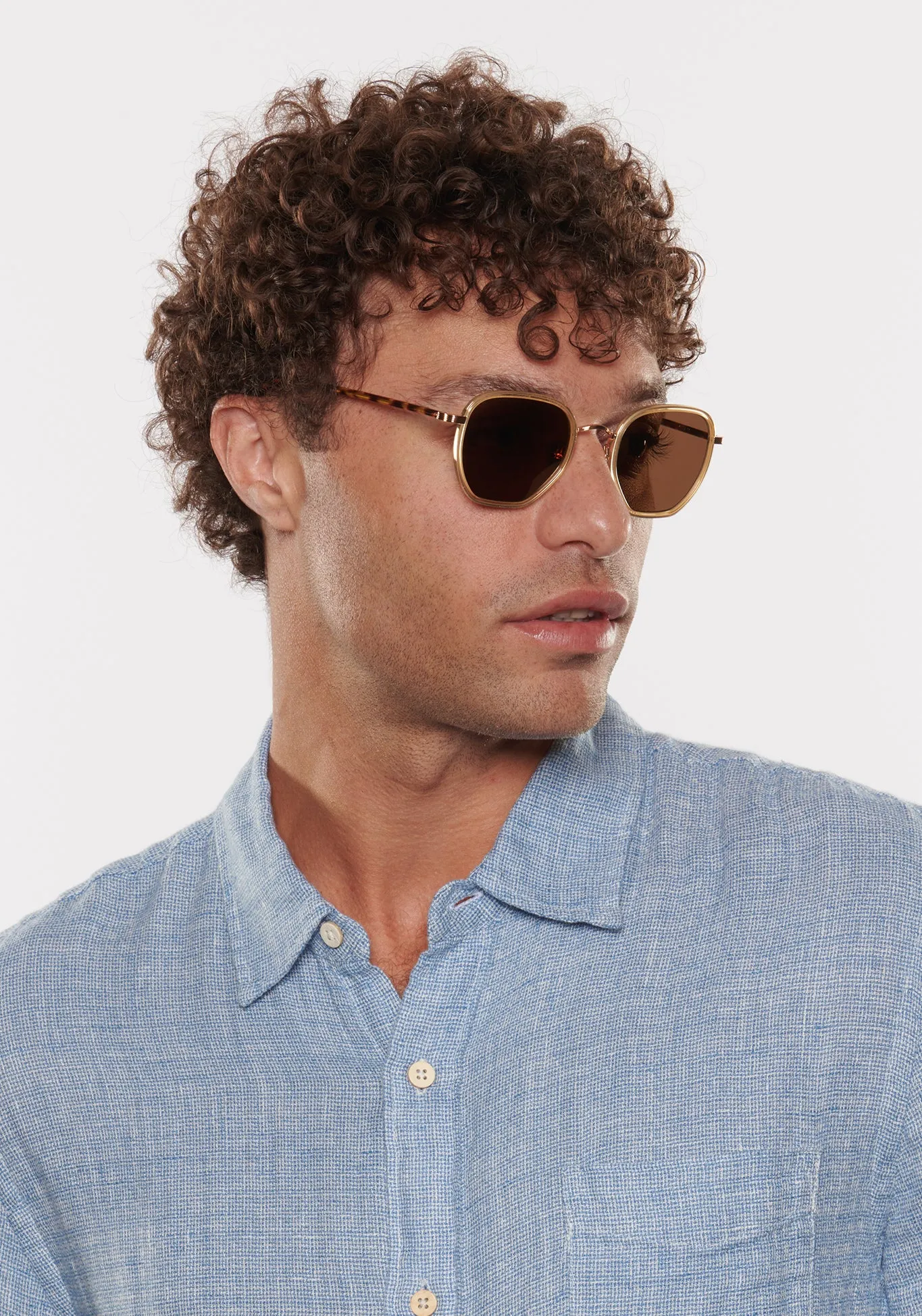PASCAL | 18K Titanium   Champagne   Rue Tortoise Polarized