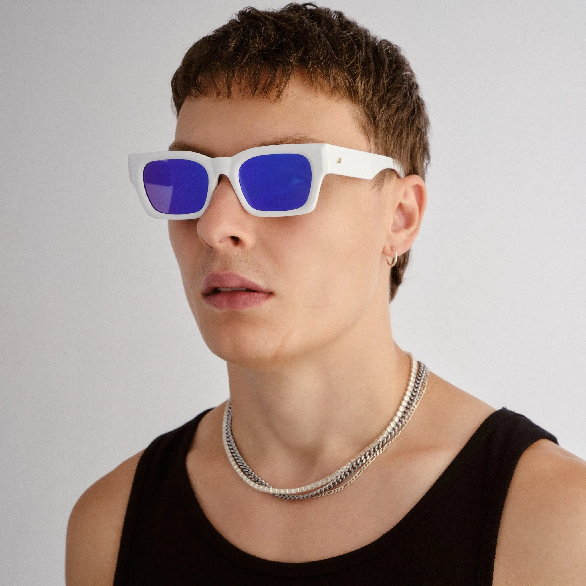 SHMOOD | WHITE BLUE ORANGE MIRROR