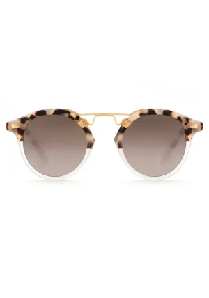 ST. LOUIS MIRRORED | Matte Oyster to Crystal Mirror Polarized 24K