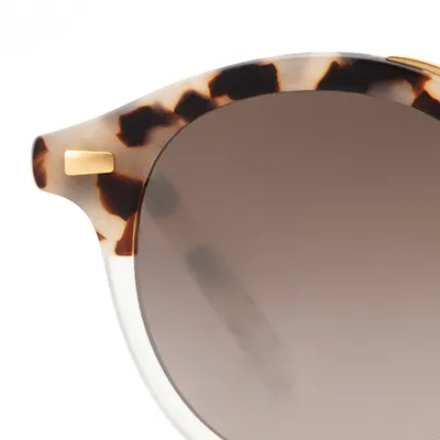 ST. LOUIS MIRRORED | Matte Oyster to Crystal Mirror Polarized 24K