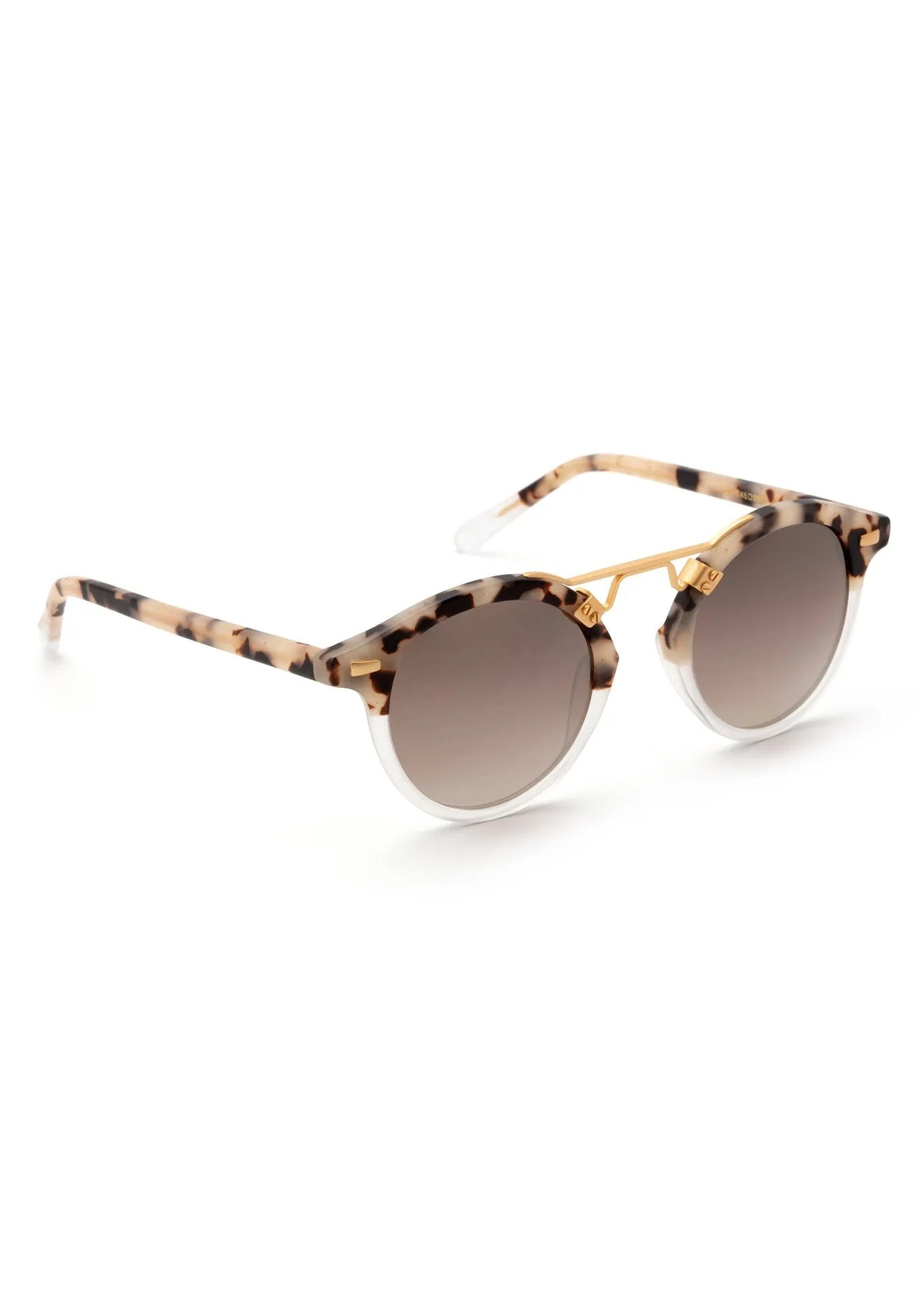 ST. LOUIS MIRRORED | Matte Oyster to Crystal Mirror Polarized 24K