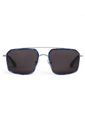 SUMMIT | Matte Raw Stainless Steel   Indigo Tortoise