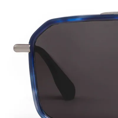 SUMMIT | Matte Raw Stainless Steel   Indigo Tortoise