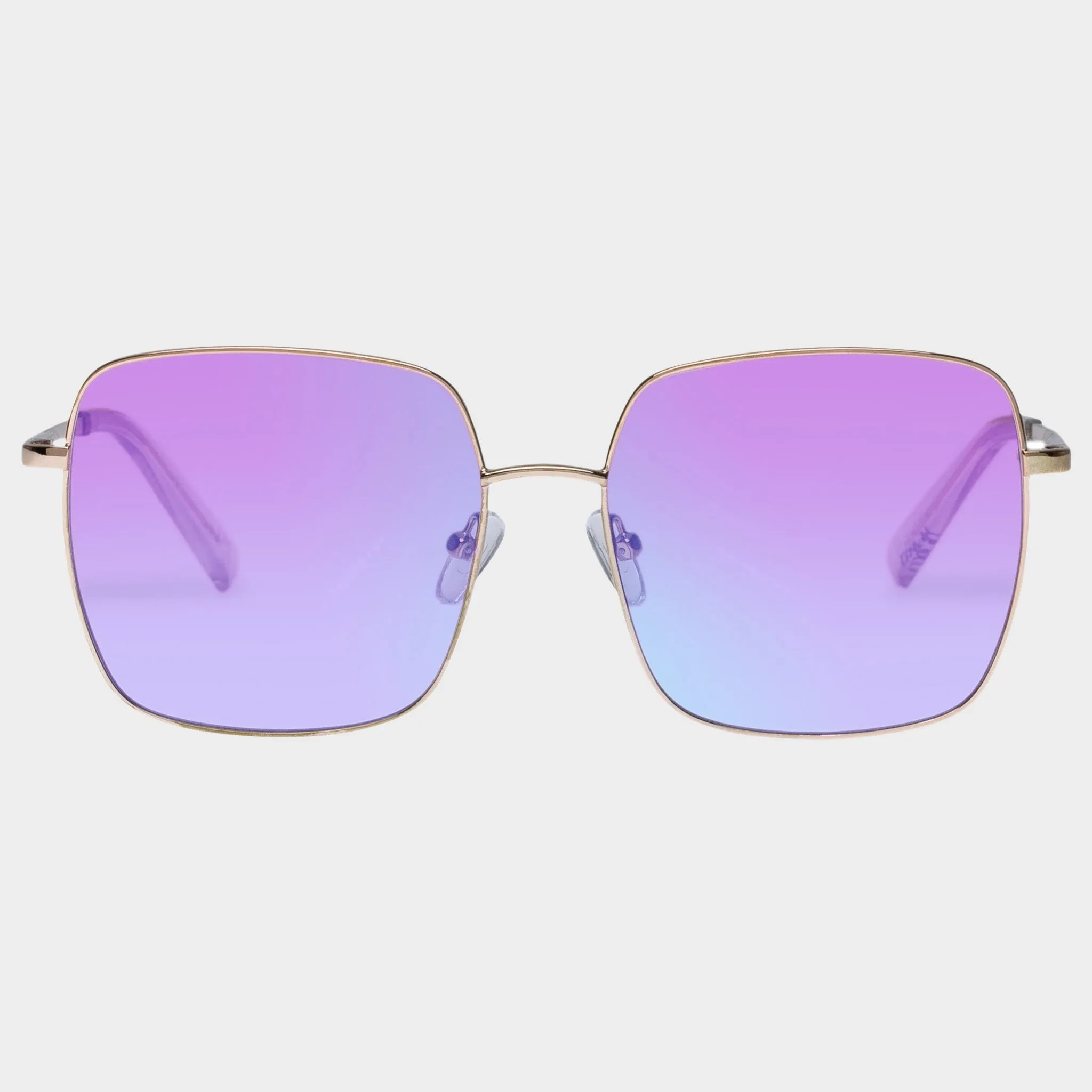 THE CHERISHED | BRIGHT GOLD PINK GRAD BLUE FLASH MIRROR