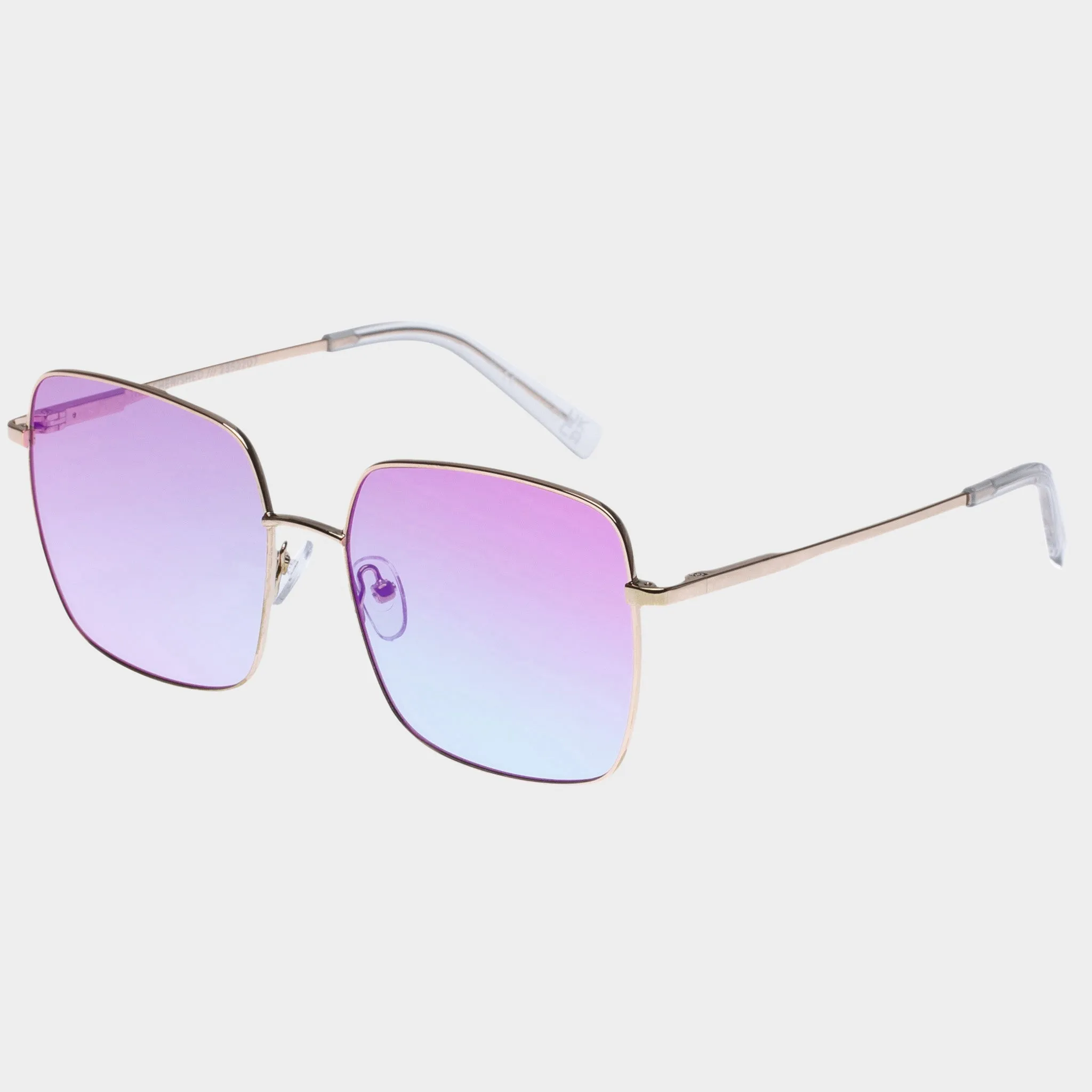 THE CHERISHED | BRIGHT GOLD PINK GRAD BLUE FLASH MIRROR