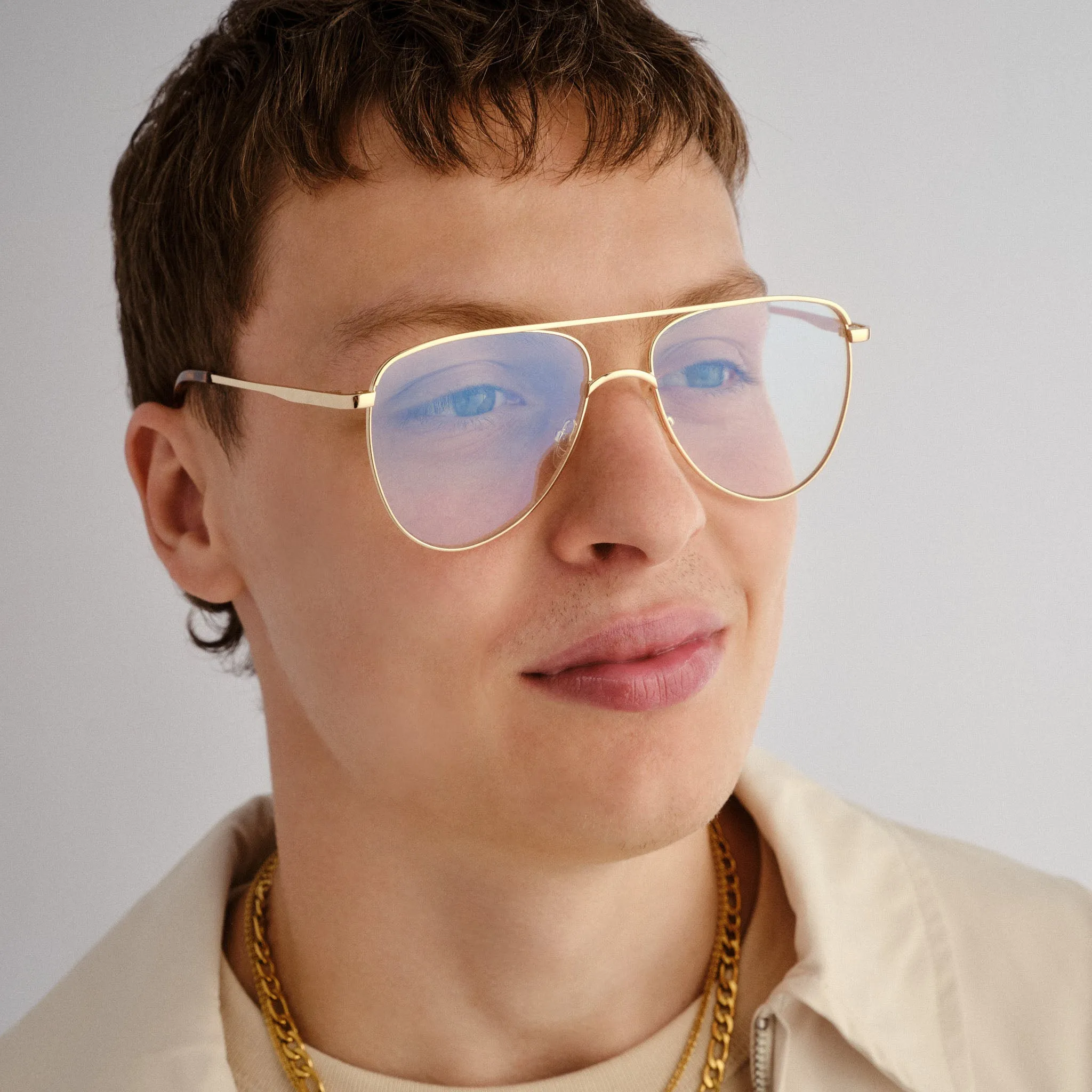 THE DUKE | GOLD BLUE LIGHT LENS